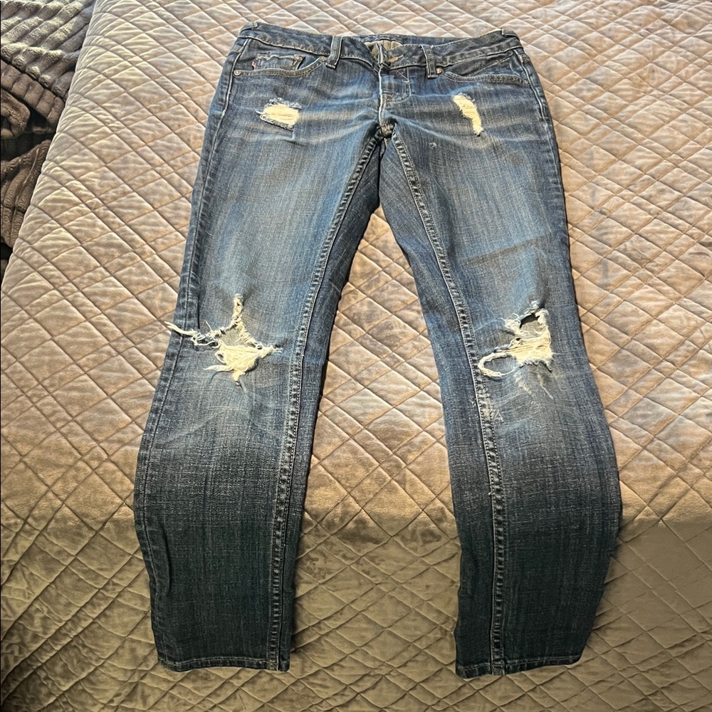 Vigoss Blue Distressed Skinny Jeans